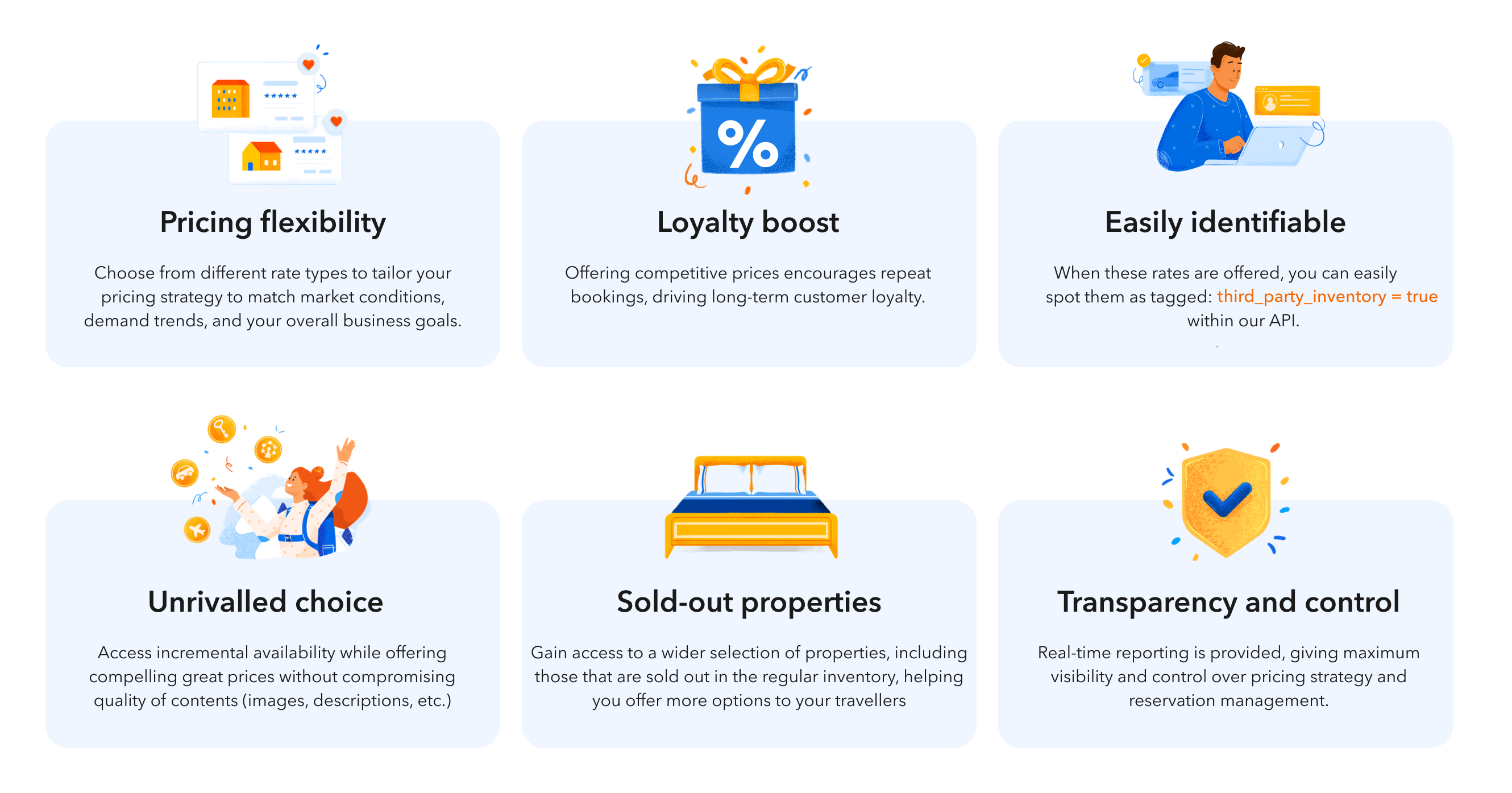 Third-party inventory (TPI) rates benefits
